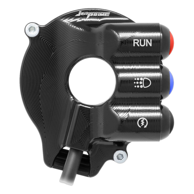 Gasgriffgehäuse mit integriertem Lenkerschalter JetPrime Aprilia RSV4 RF (17-18) JP CO AP009