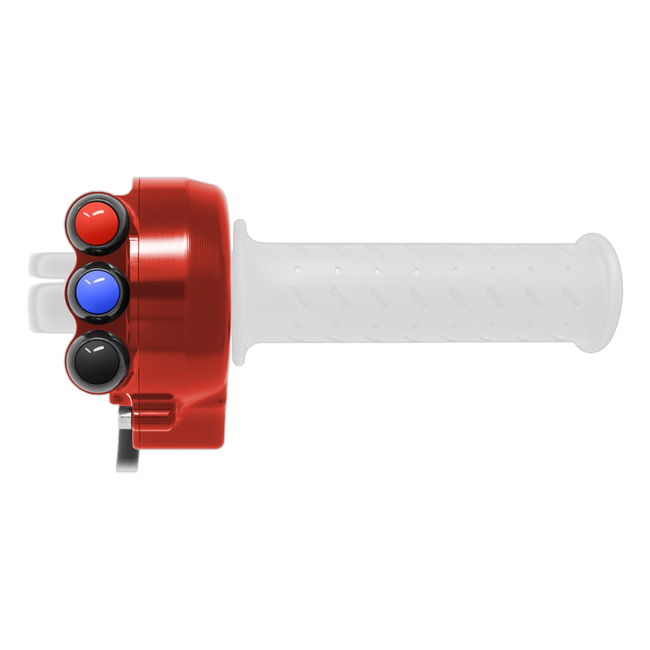 Gasgriffgehäuse mit integriertem Lenkerschalter JetPrime Aprilia RSV4 RF (17-18) JP CO AP009