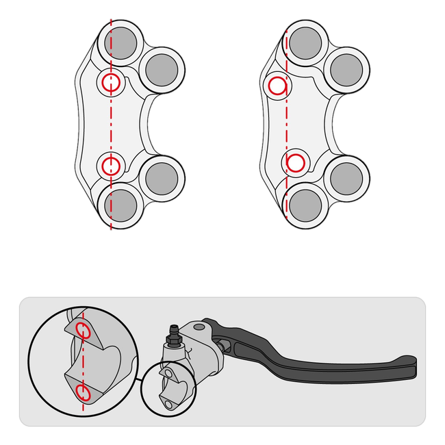 Lenkerschalter Superbike rechts JetPrime Kawasaki Ninja ZX-10RR (21-25) JP SPD 054 – für MoTeC-Dashboard, fluchtendes Lochbild