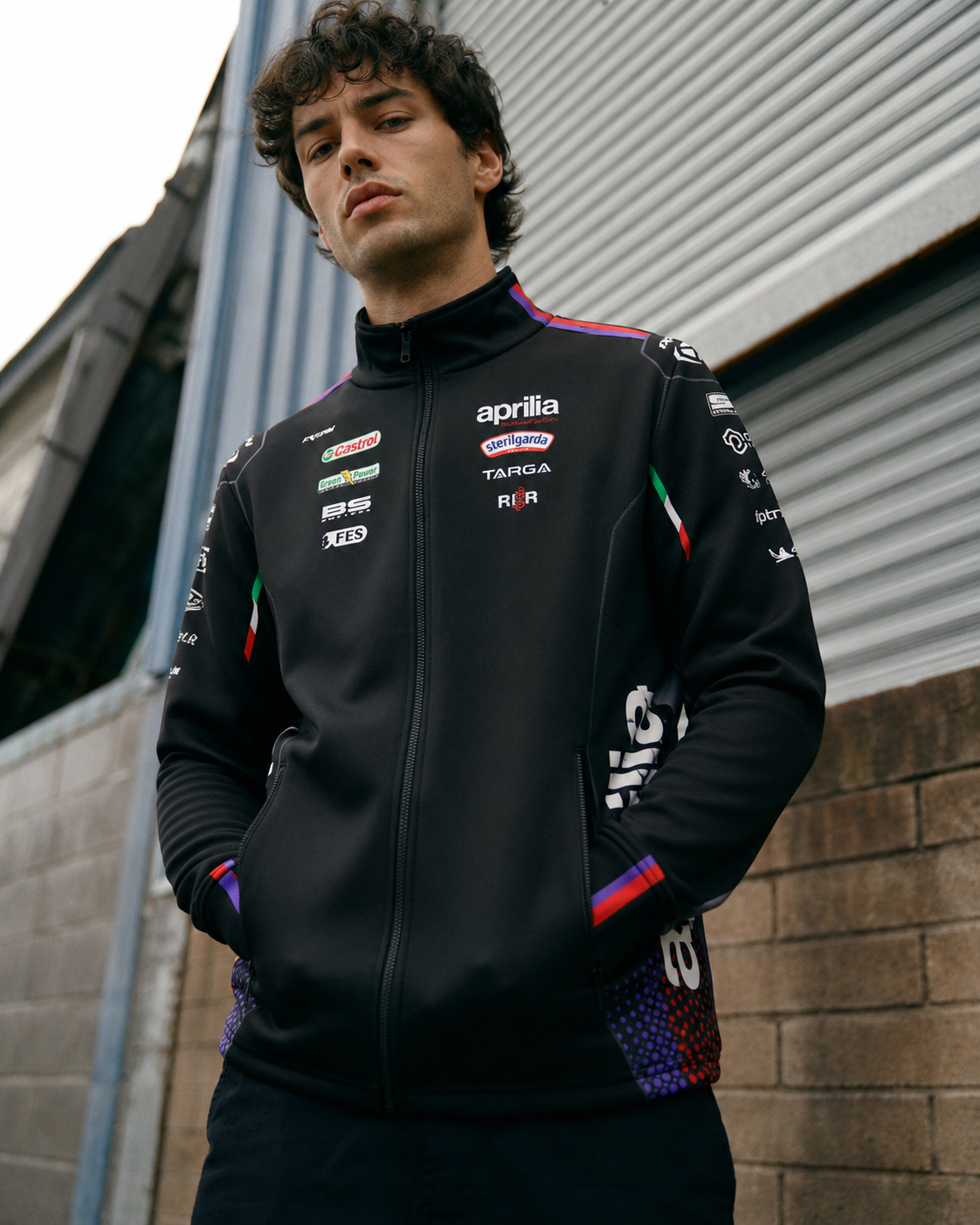 Aprilia Racing Team Zip felpa con zip Replica 2026 uomo IXON 