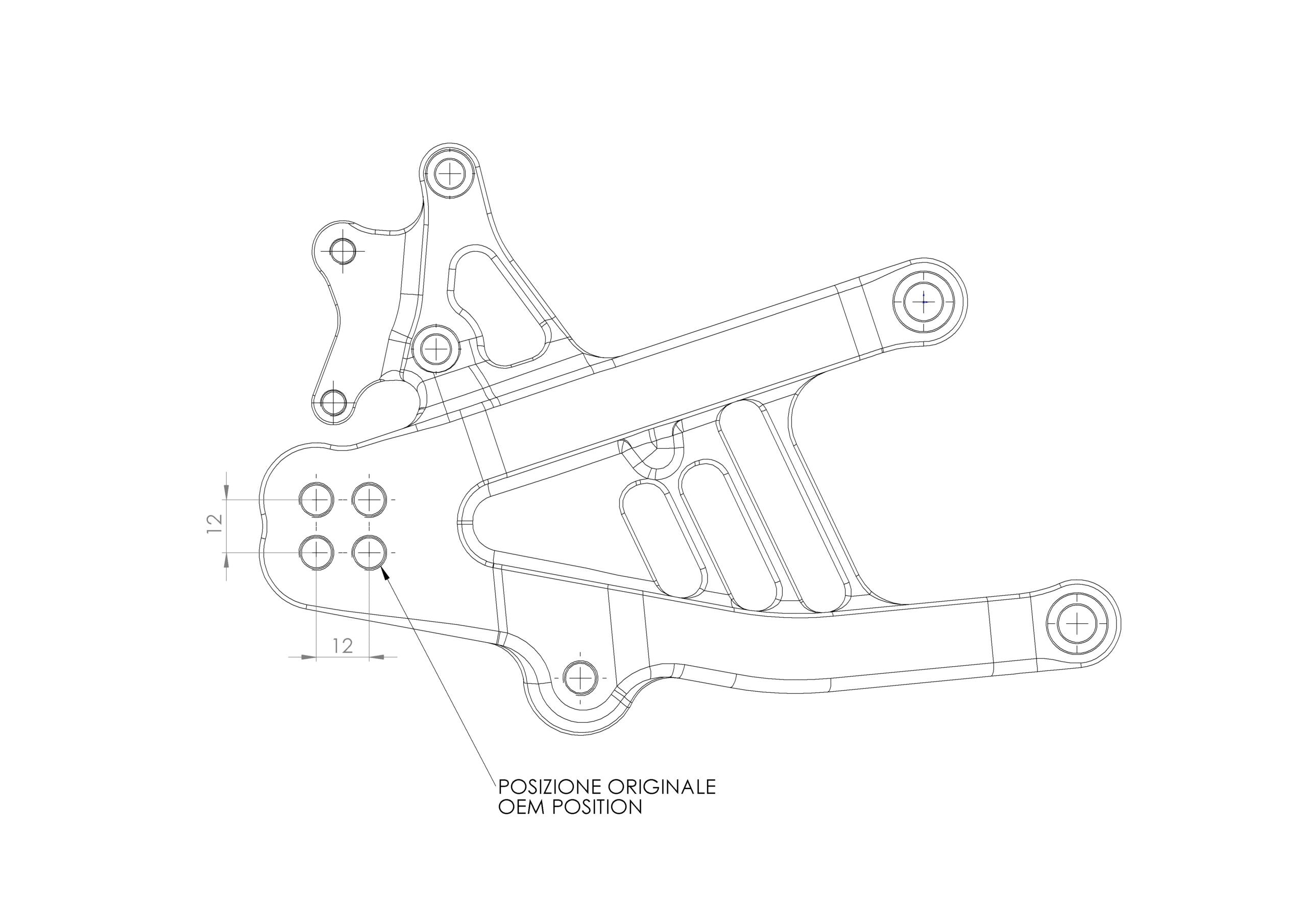 Sistema di poggiapiedi "Standard" Spider Racing Ducati Panigale V4/S (2025) 10.D311