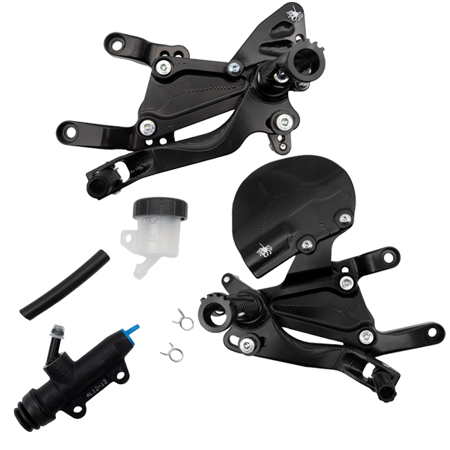 Sistema di poggiapiedi "Modello da corsa" Spider Racing Ducati Panigale V4/S (2025) 10.D312