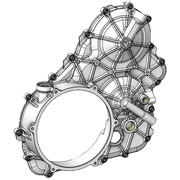 Carter motore in alluminio destro con viti in titanio Motocorse Ducati Panigale V4/S (2025) 