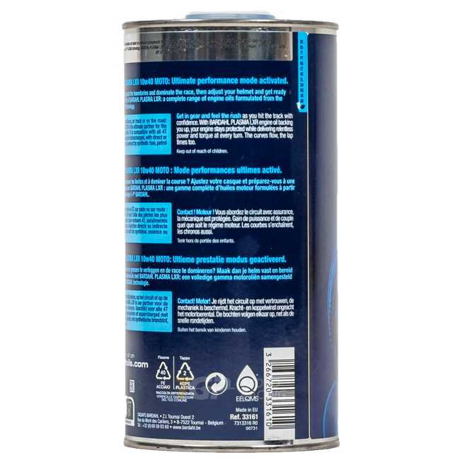 BARDAHL 10W40 Plasma LXR - 1 litro di olio premium