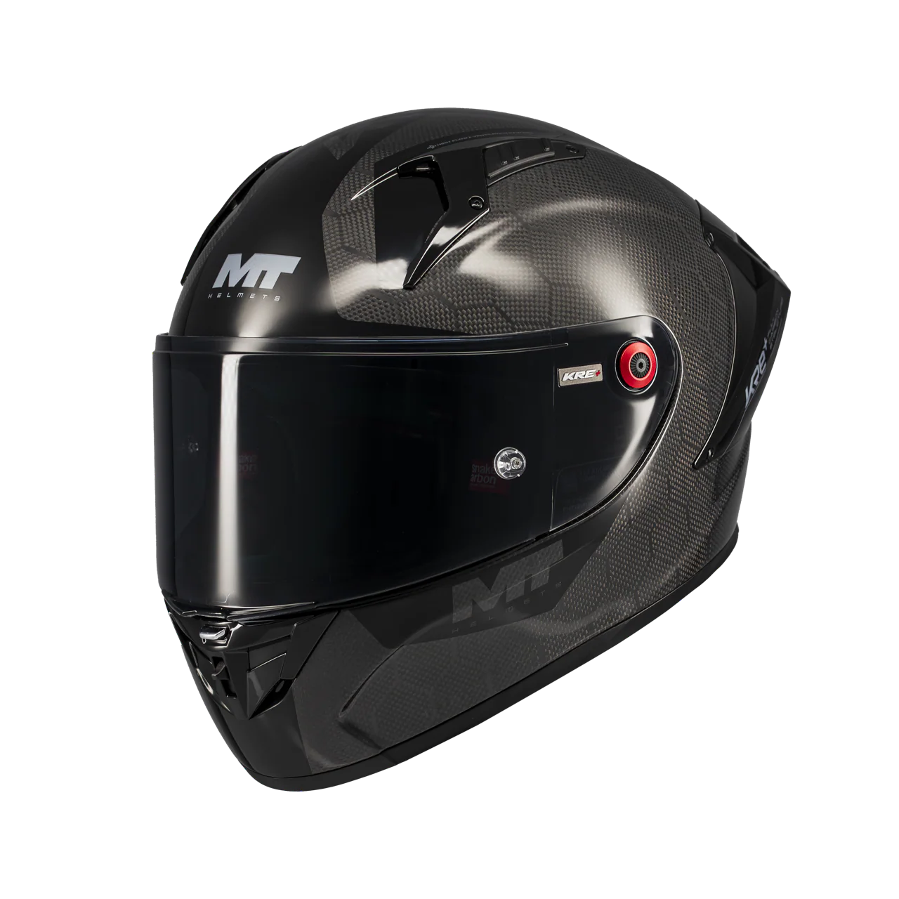 MT-Helmets KRE+ S Casco Pure Carbon Glossy A1 Glow Completo 