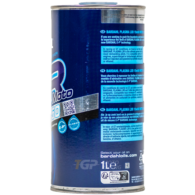 BARDAHL 15W50 Plasma LXR - 1 litro di olio premium