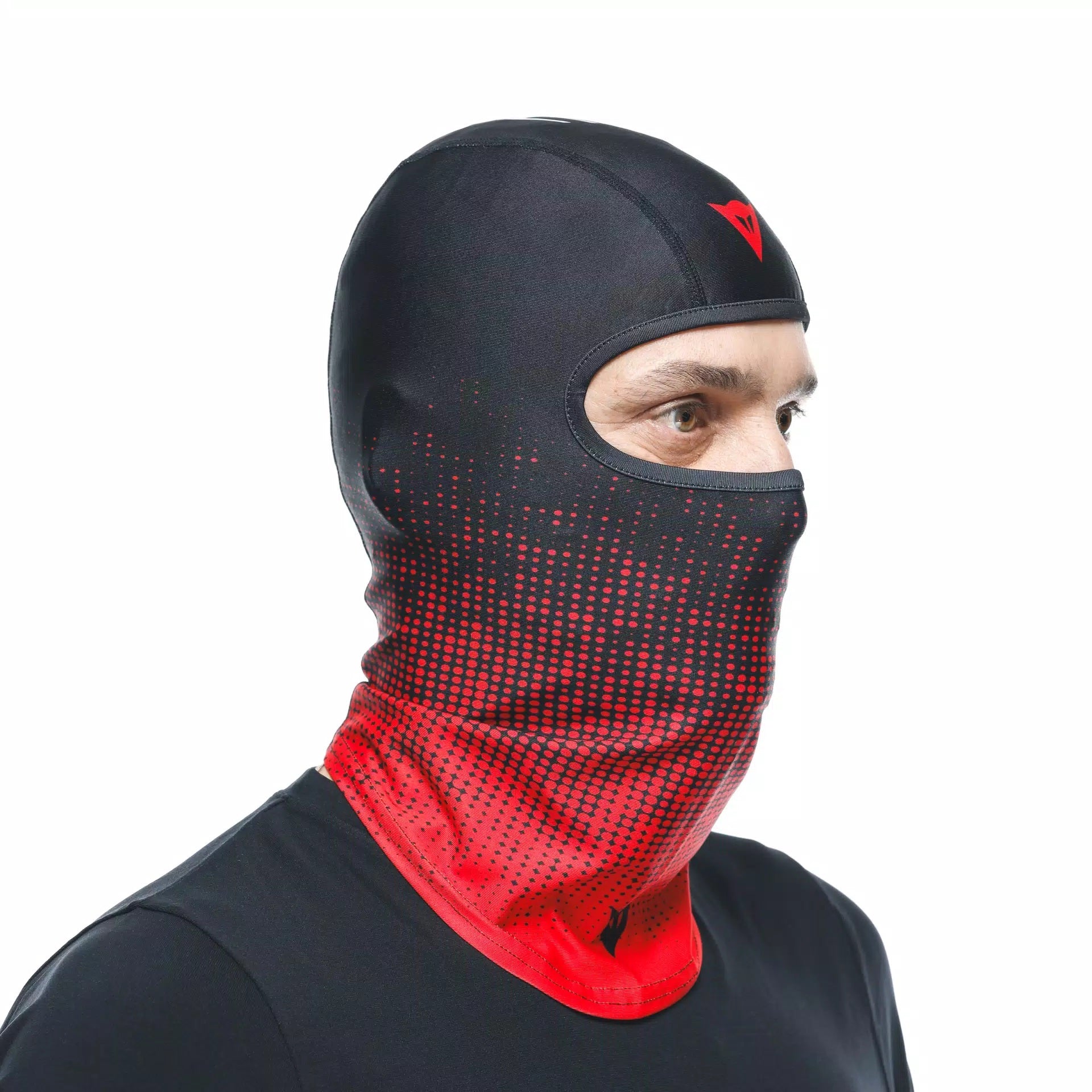 Cappuccio di tempesta di Bainese Nero/rosso con logo Dainese | 201910000681L001