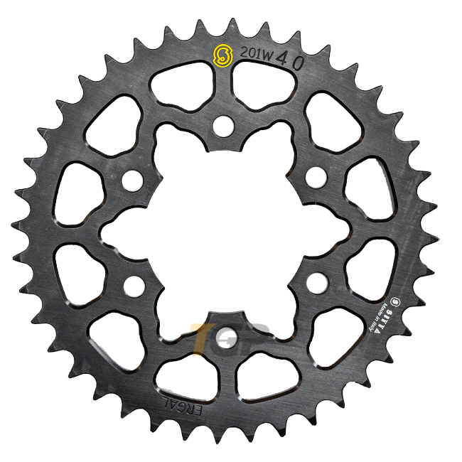 Ruota a catena in alluminio Sitta Kawasaki ZX-4RR (23-25) (201W) -40-50 denti, 520 Divisione
