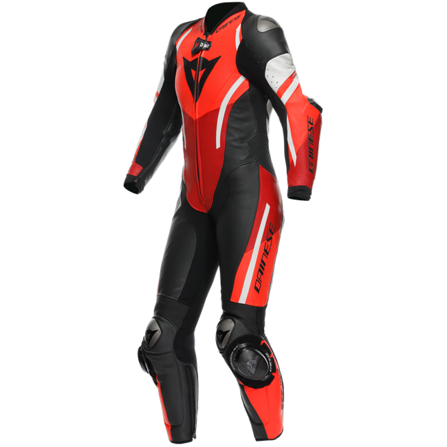 Dainese Misano 3 Lady D-AIR® in pelle monopezzo per una tuta da corsa airbag | Donne | Rosso