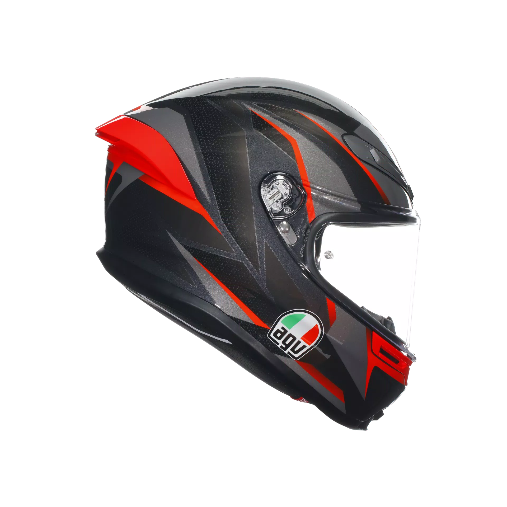 AGV K6 S Helm Slashcut nero/grigio/rosso | 2118395001014