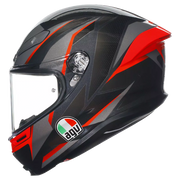 AGV K6 S Helm Slashcut nero/grigio/rosso | 2118395001014