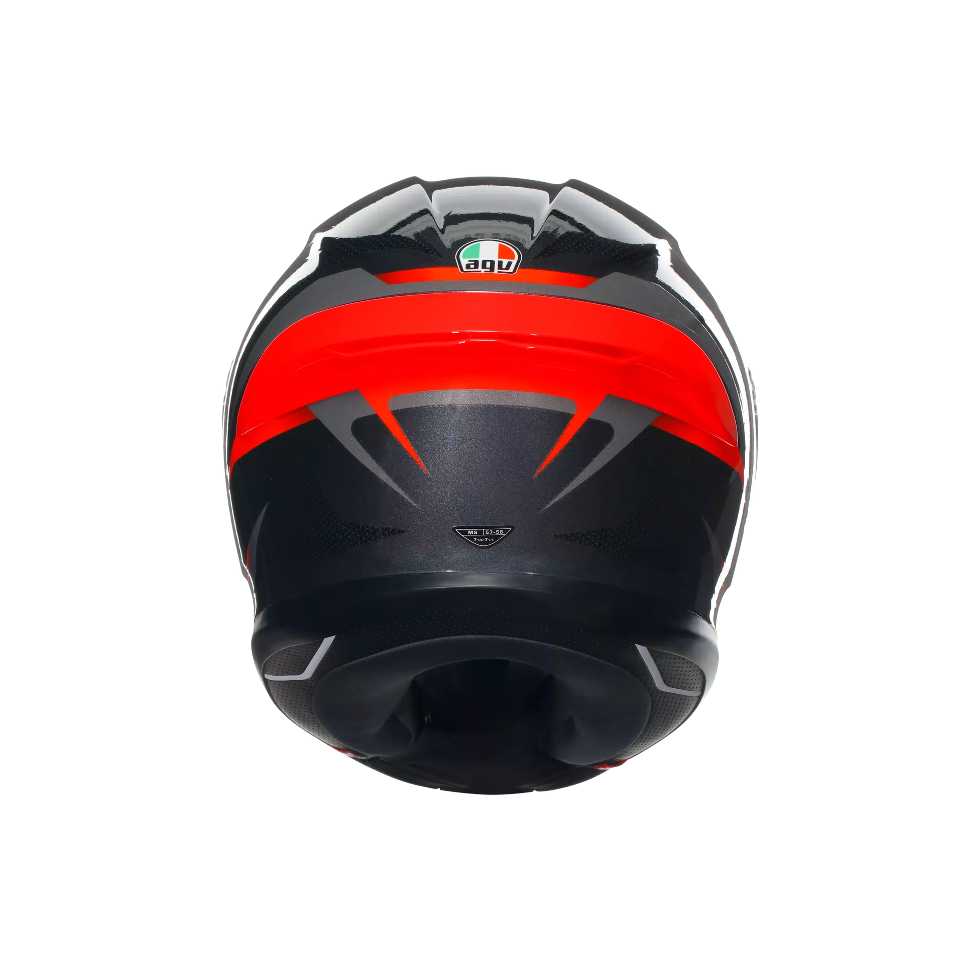 AGV K6 S Helm Slashcut nero/grigio/rosso | 2118395001014