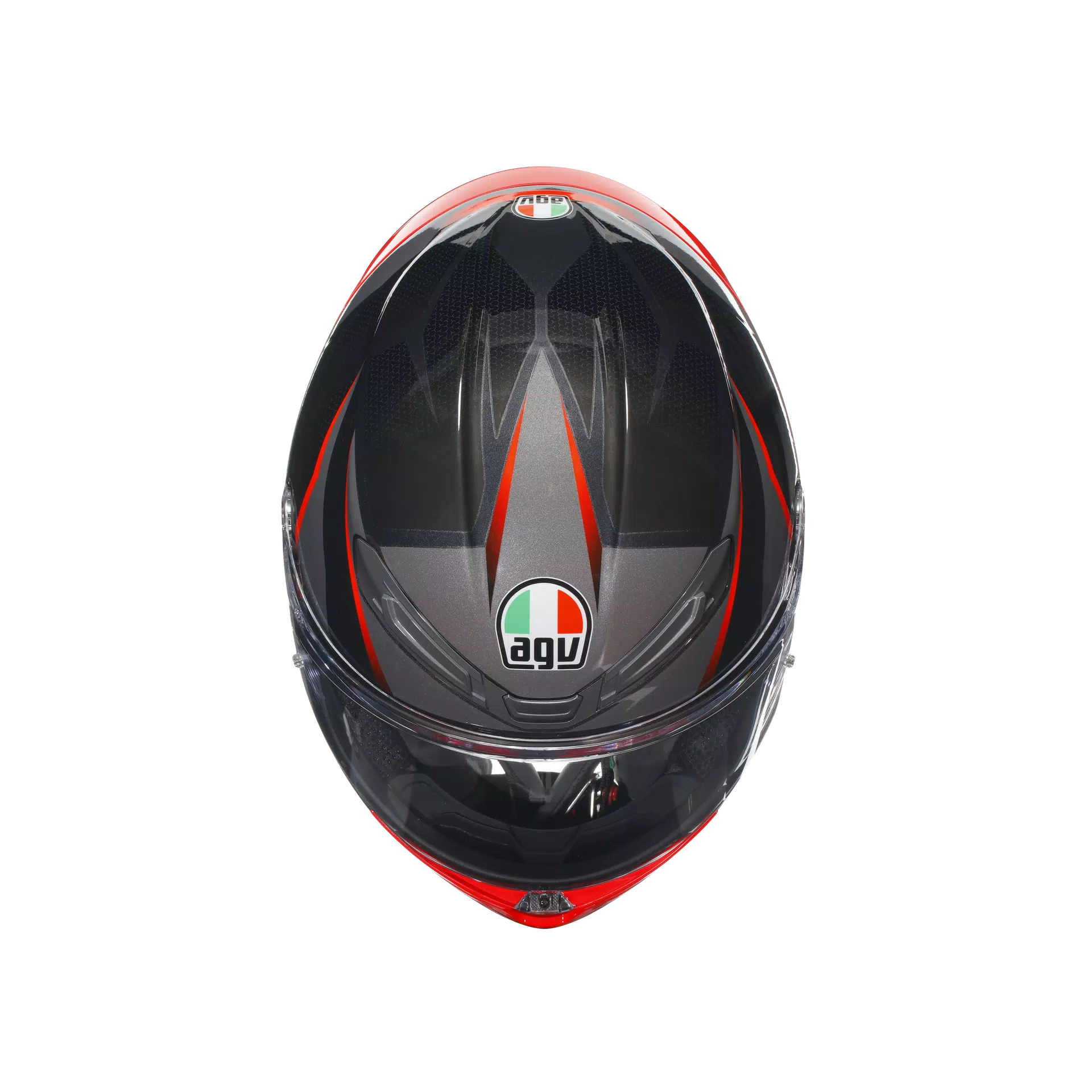 AGV K6 S Helm Slashcut nero/grigio/rosso | 2118395001014