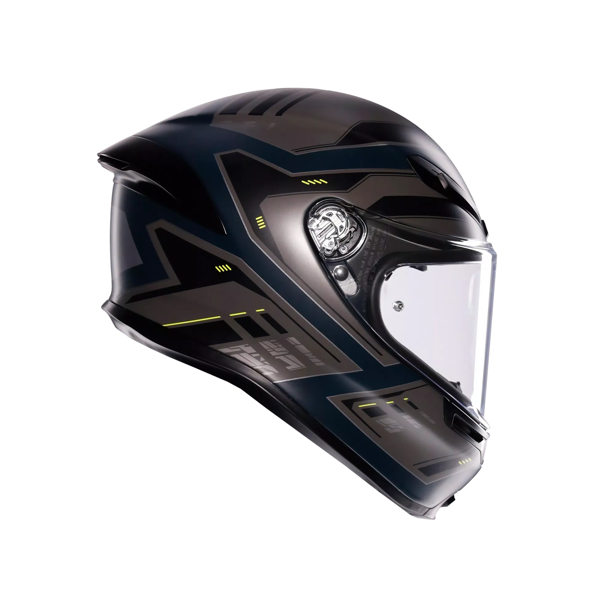 Agv K6 S Helmet Enhance Matt Grey/Yellow Fluo | 2118395001022