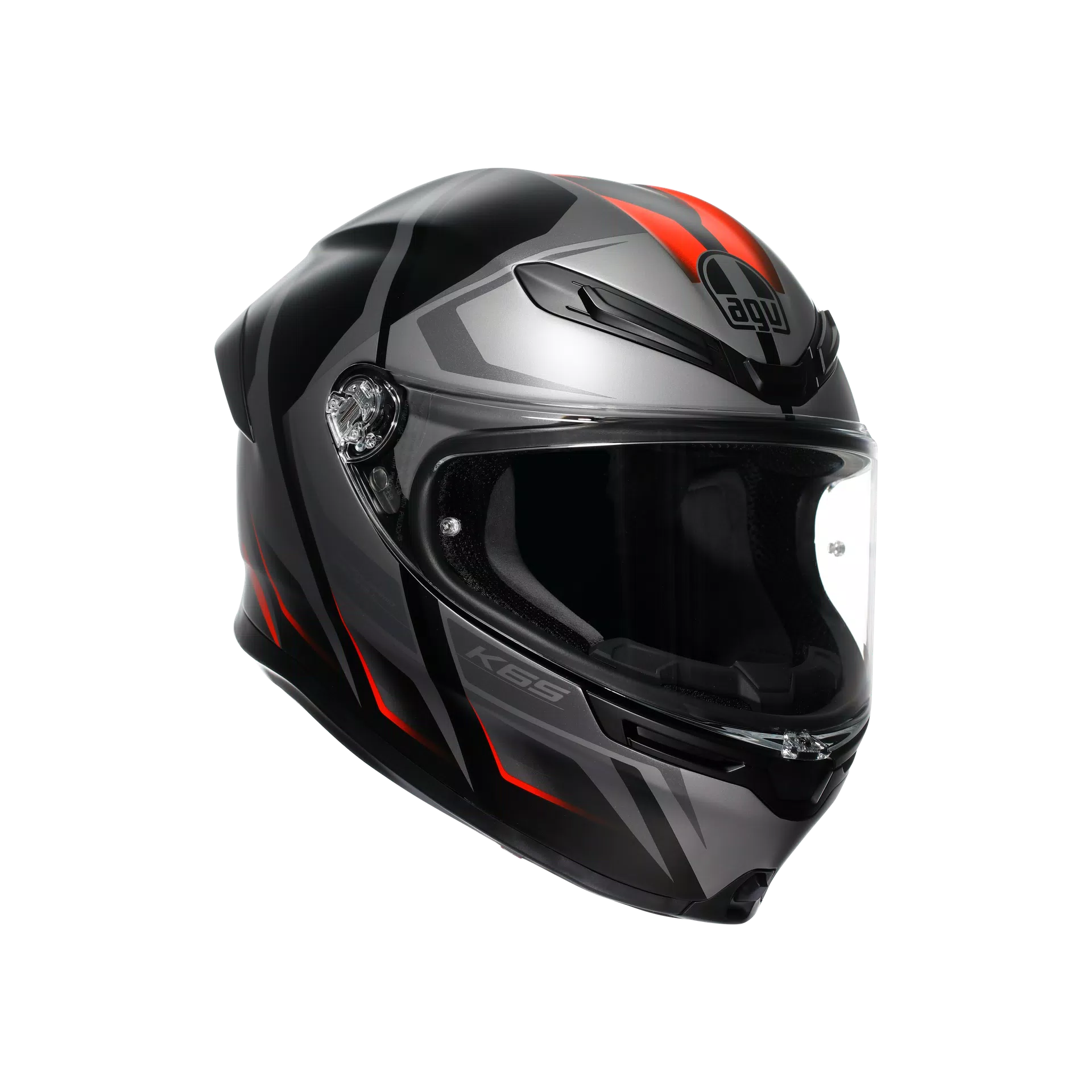 Agv K6 S Helmet Karve Matt nero/grigio/rosso | 2118395001024