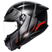 Agv K6 S Helmet Karve Matt nero/grigio/rosso | 2118395001024