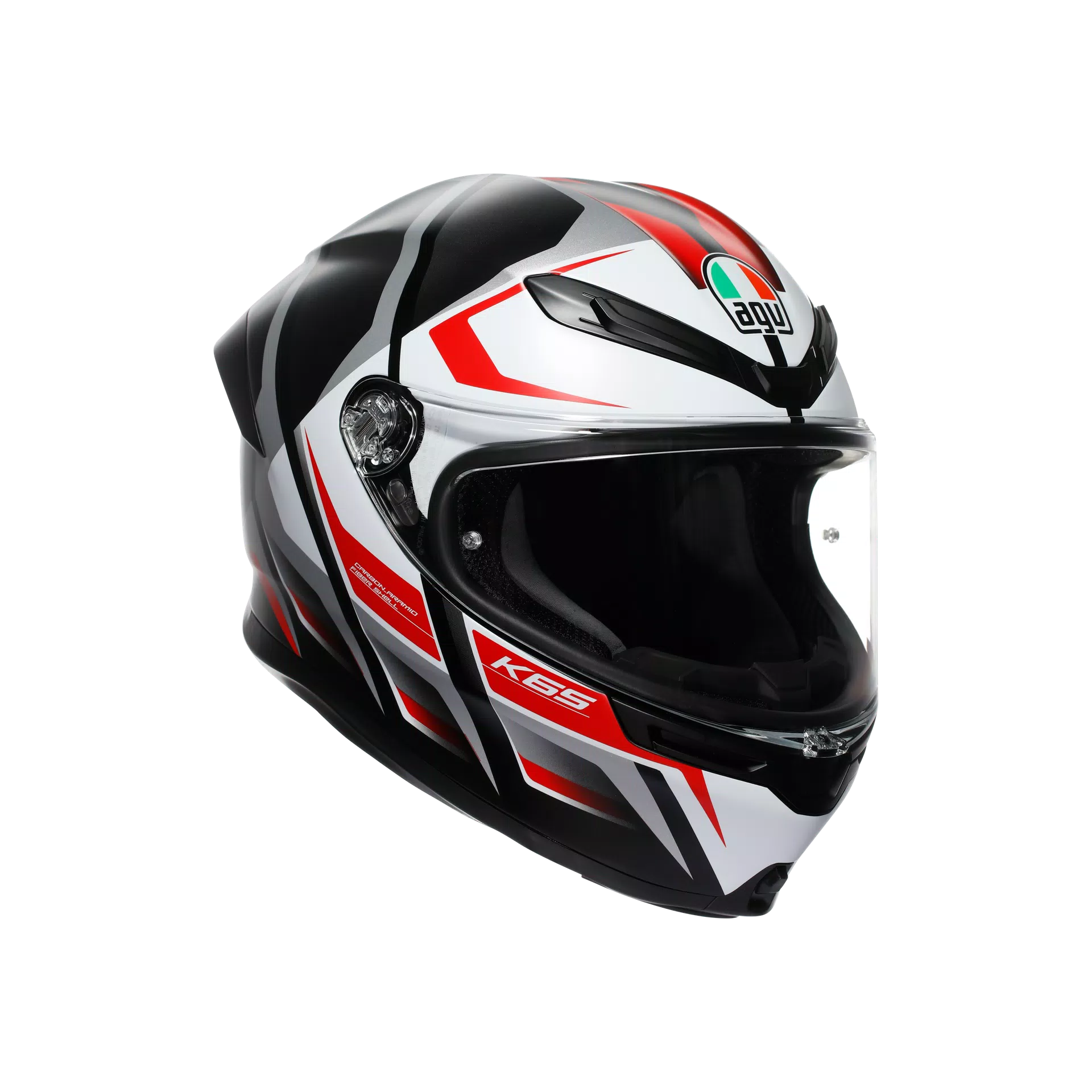 Agv K6 S Helm Karve Matt Black/White/Red | 2118395001025