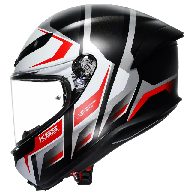Agv K6 S Helm Karve Matt Black/White/Red | 2118395001025