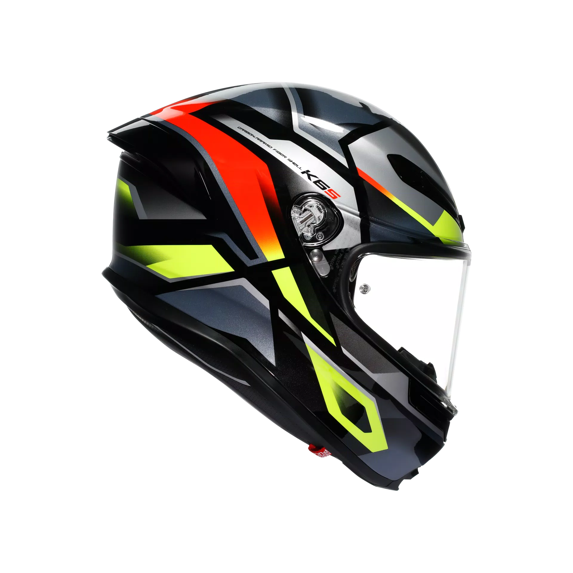 Agv K6 S Helm Erazer Black/Red/Yellow Fluo | 2118395001026
