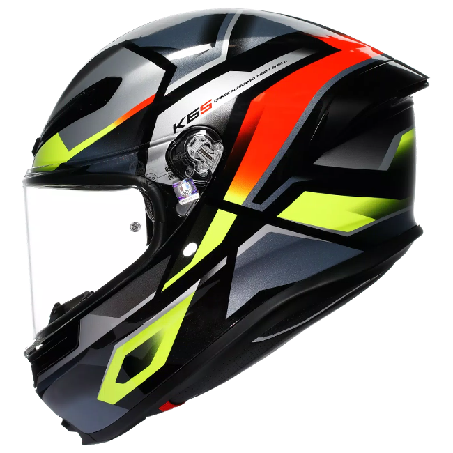 Agv K6 S Helm Erazer Black/Red/Yellow Fluo | 2118395001026