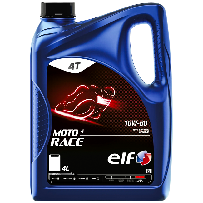 ELF Moto 4 Race 10W60 olio motore - 4 litri 