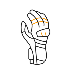 1x set di guanti (sinistra + destra)