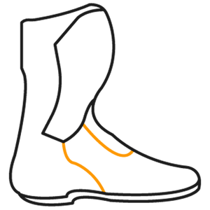 1 paio di stivali da motocicletta Dainese Axial 2 (Custom Works Design)