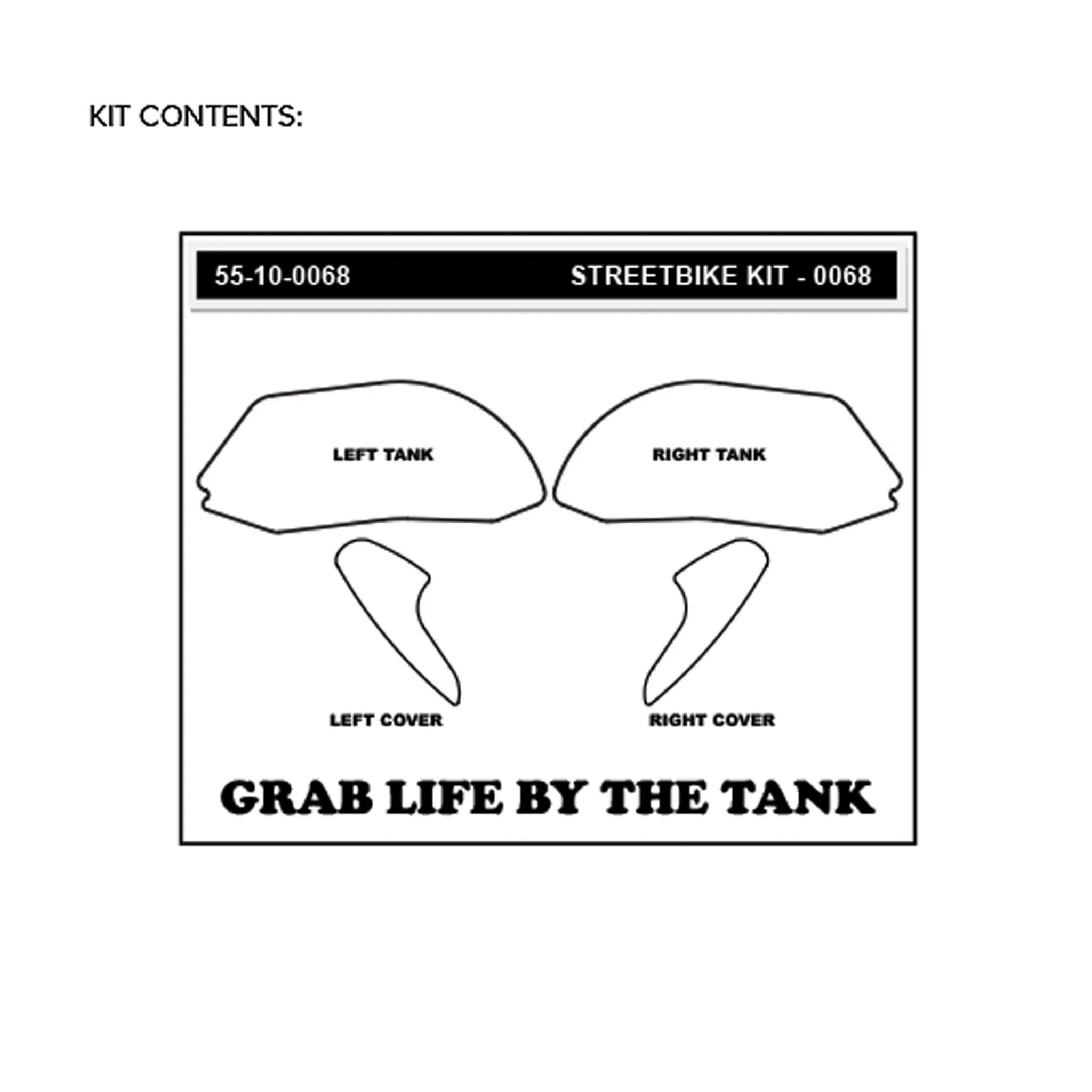 Cuscinetti di trazione dell'icona stompgrip Ducati Panigale V2 955 (20-24) 55-14-0068-2