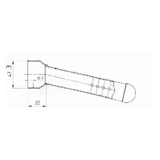 Spark Exhaust dB-Killer Rund Oval Old Style 30 mm 18 Holes Universal G9902