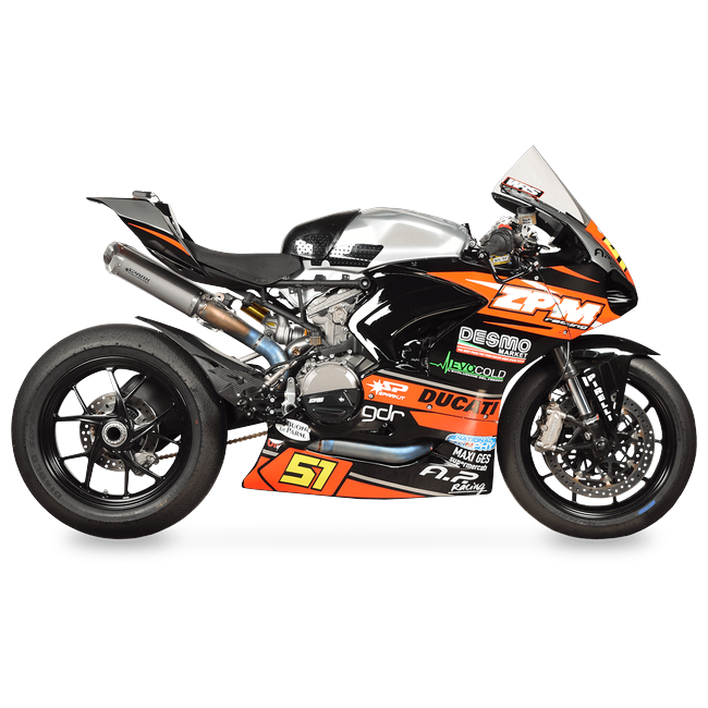 Spark Exhaust Komplettanlage Untersitz Rechteckig Titanium Ducati Panigale 959 (16-19) GDU8837T