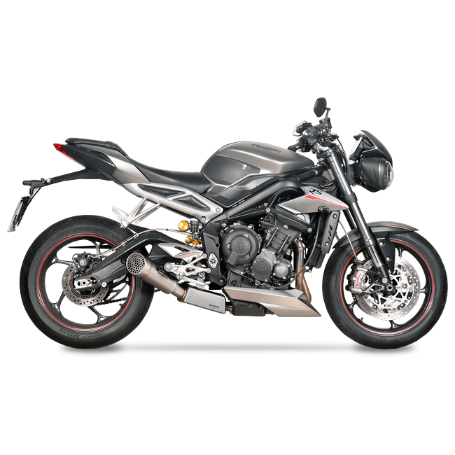 Spark Exhaust Halbkomplette Anlage Zulassung Satz Grid-O Triumph Street Triple 765 R/RS (17-26) GTR0507TOM