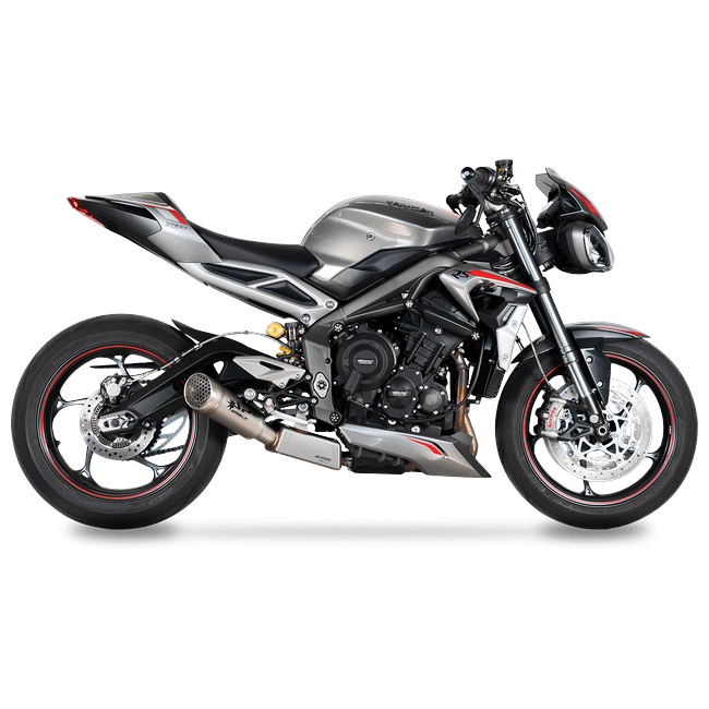Spark Exhaust Halbkomplette Anlage Satz Grid-O Euro5 Standard Mount Triumph Street Triple 765 R/RS (20-22) GTR0503TOM