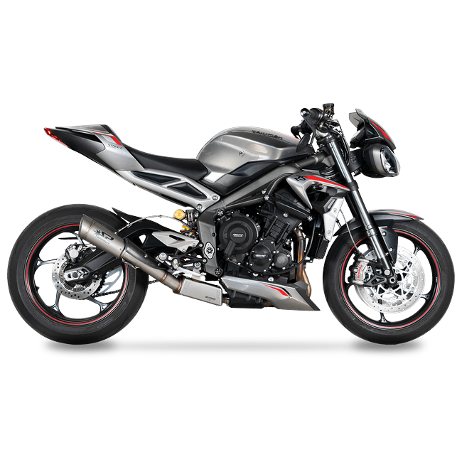 Spark Exhaust Halbkomplette Anlage Satz Grid-O Euro5 High Lateral Mount Triumph Street Triple 765 R/RS (20-22) GTR0505TOM
