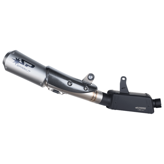 Spark Exhaust Halbkomplette Anlage Satz Moto GP Euro5 High Lateral Titanium Triumph Street Triple 765 R/RS (20-22) GTR0506TOM