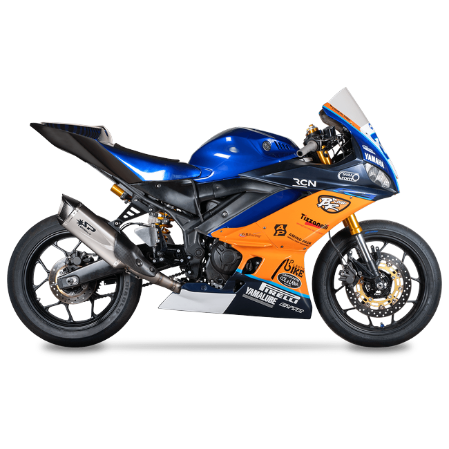 Spark Exhaust Komplettanlage Racing Force Evo WSSP300 Titanium Yamaha R3 (15-26) GYA8897T