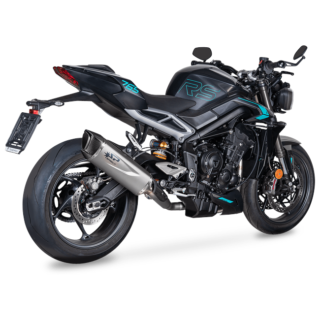 Spark Exhaust Halbkomplette Anlage Satz Force Evo 350 mm WSSP600 Replica Triumph Street Triple 765 R/RS (20-26) GTR0510T