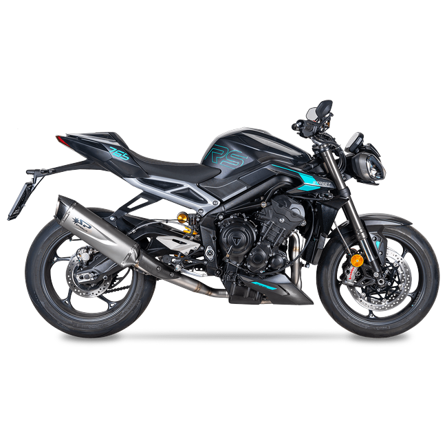 Spark Exhaust Halbkomplette Anlage Satz Force Evo 350 mm WSSP600 Replica Triumph Street Triple 765 R/RS (20-26) GTR0510T