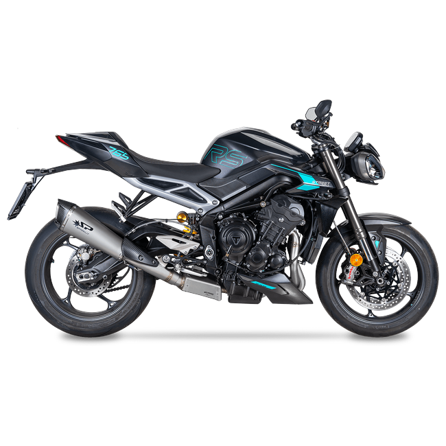 Spark Exhaust Komplettanlage Konix Evo Euro5+ Lateral Mount Triumph Street Triple 765 R/RS (23-26) GTR8826TOM