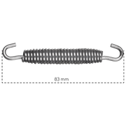 Spark Exhaust Schelle Universal Spring 83 mm Without Rubber MOLLA01