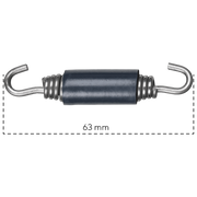 Spark Exhaust Schelle Universal Spring 63 mm Rubber Sleeve MOLLA07