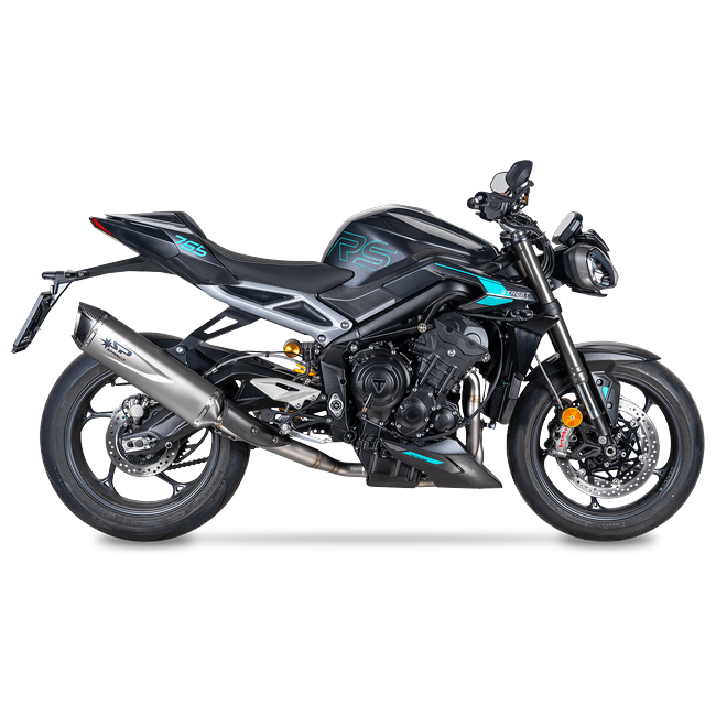 Spark Exhaust Halbkomplette Anlage Satz Force Evo 400 mm WSSP600 Replica Triumph Street Triple 765 R/RS (20-26) GTR0511T