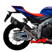 KIT FARCHI SLIT-ON Pista in acciaio inossidabile scuro Aprilia RSV4 1100 Factory (21-25) 71004ptn