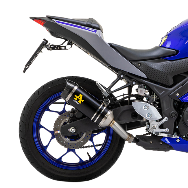 Arrow Slip-on Thunder Aluminium Dark Yamaha YZF-R3 (21-25) 71831akn