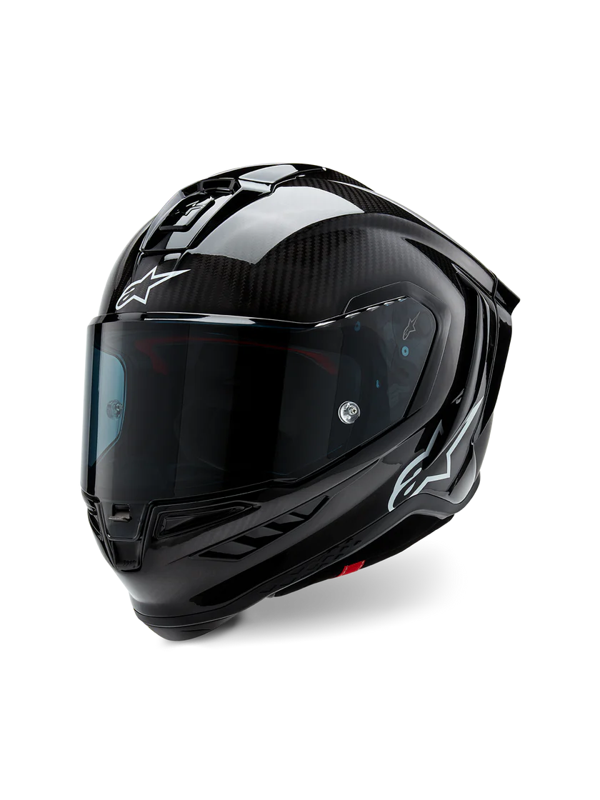 Alpinestars Supertech R10 Gloss a carbonio con elmo solido 8200124-1902