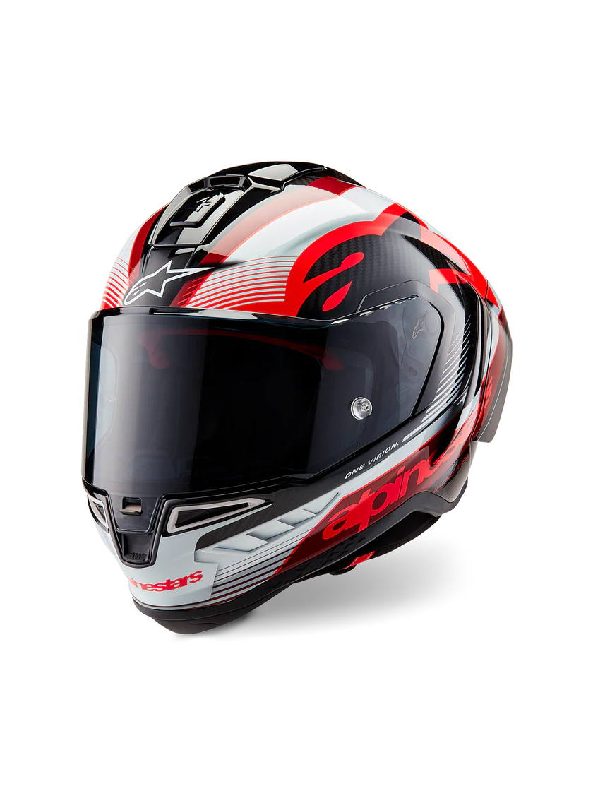 Alpinestars Supertech R10 Team Helm Carbon Carb White Gloss 8200224-1352