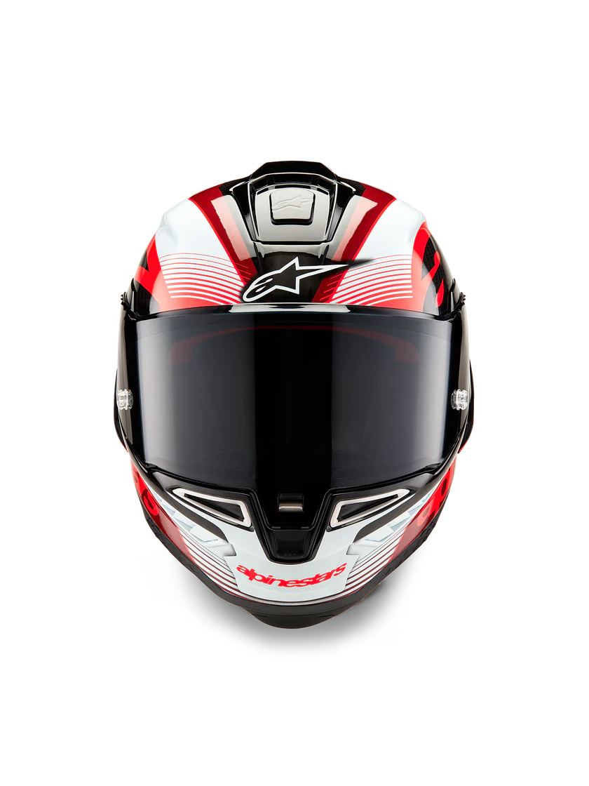 Alpinestars Supertech R10 Team Helm Carbon Carb White Gloss 8200224-1352