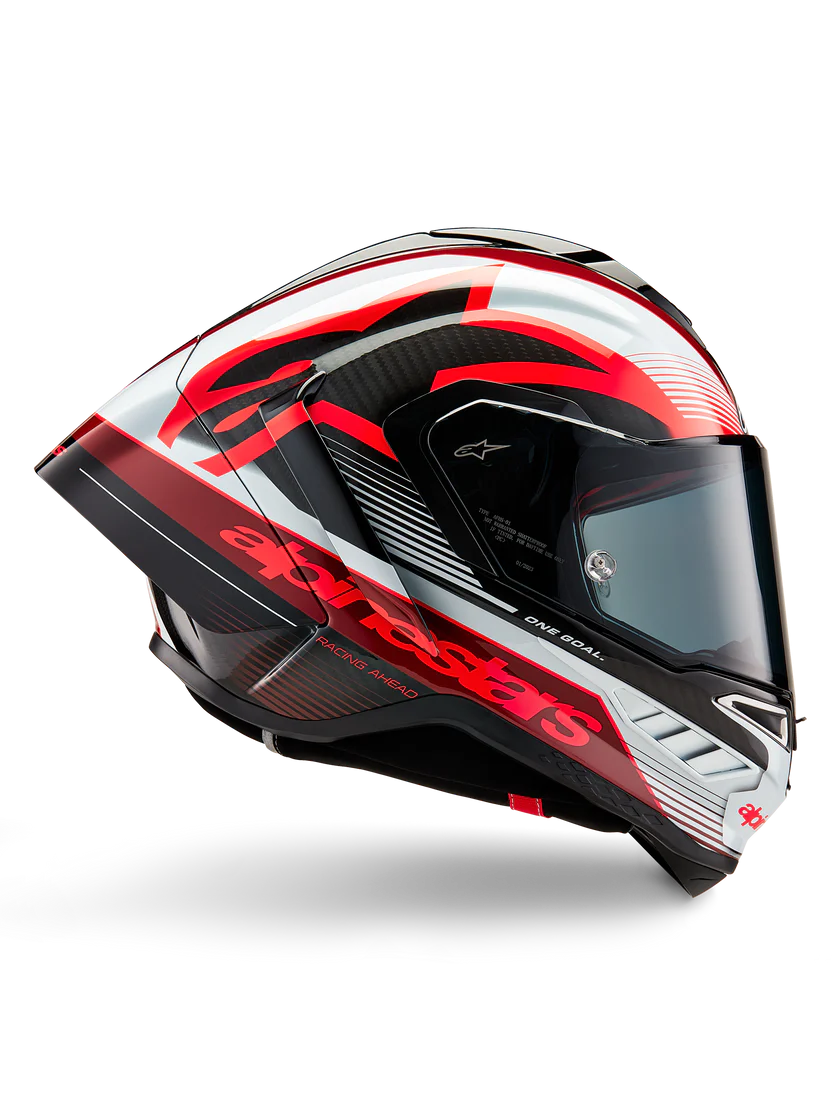 Alpinestars Supertech R10 Team Helm Carbon Carb White Gloss 8200224-1352