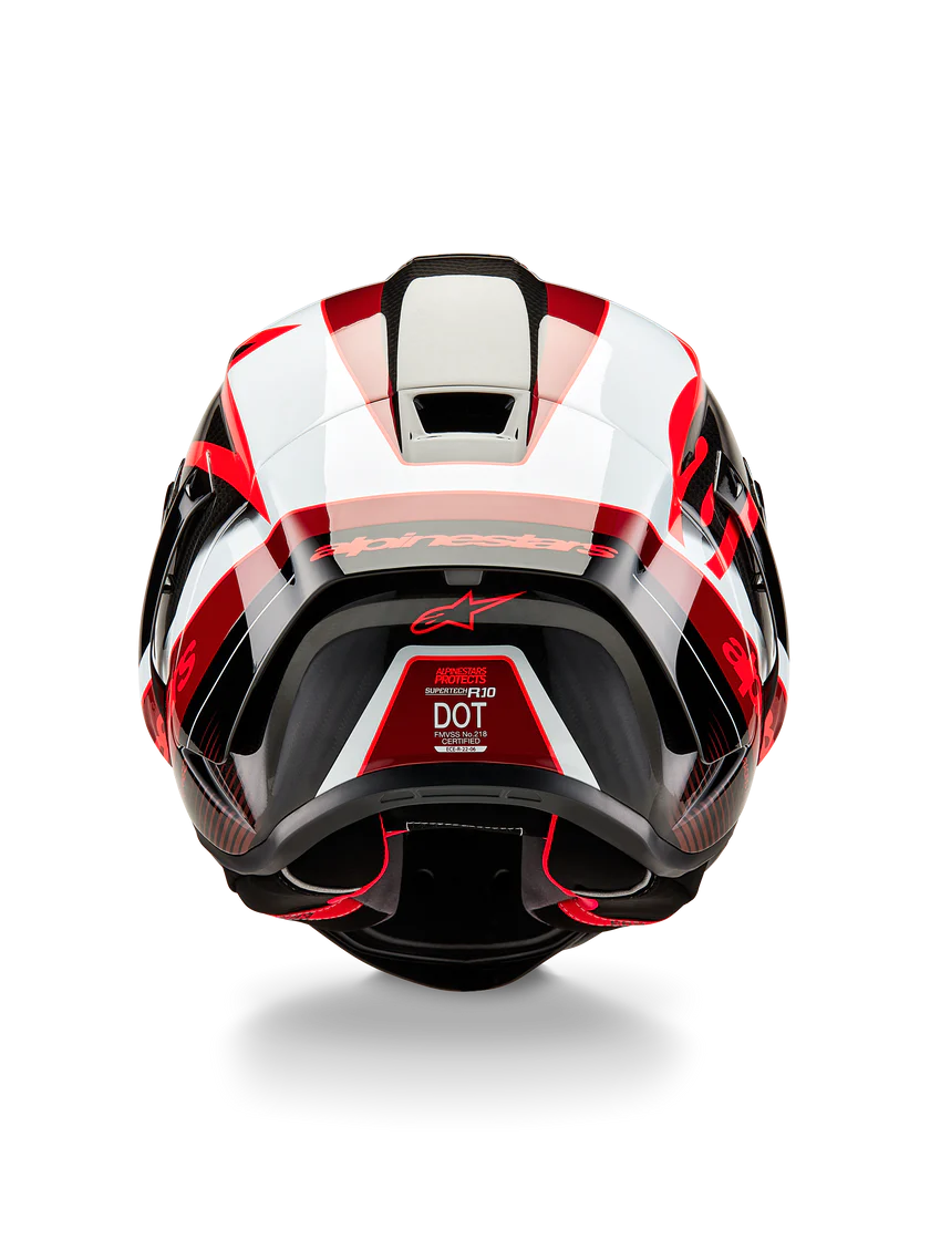 Alpinestars Supertech R10 Team Helm Carbon Carb White Gloss 8200224-1352