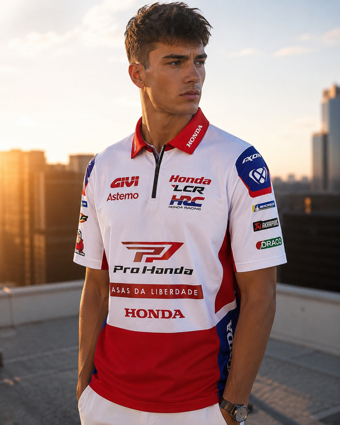 Maglietta polo replica del team LCR Honda Racing 2026 IXON 