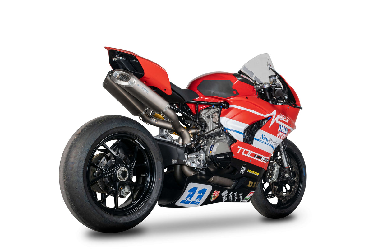 Spark Exhaust Komplettanlage Rechteckig WSSP Titanium Ducati Panigale 959 (16-19) GDU8836T